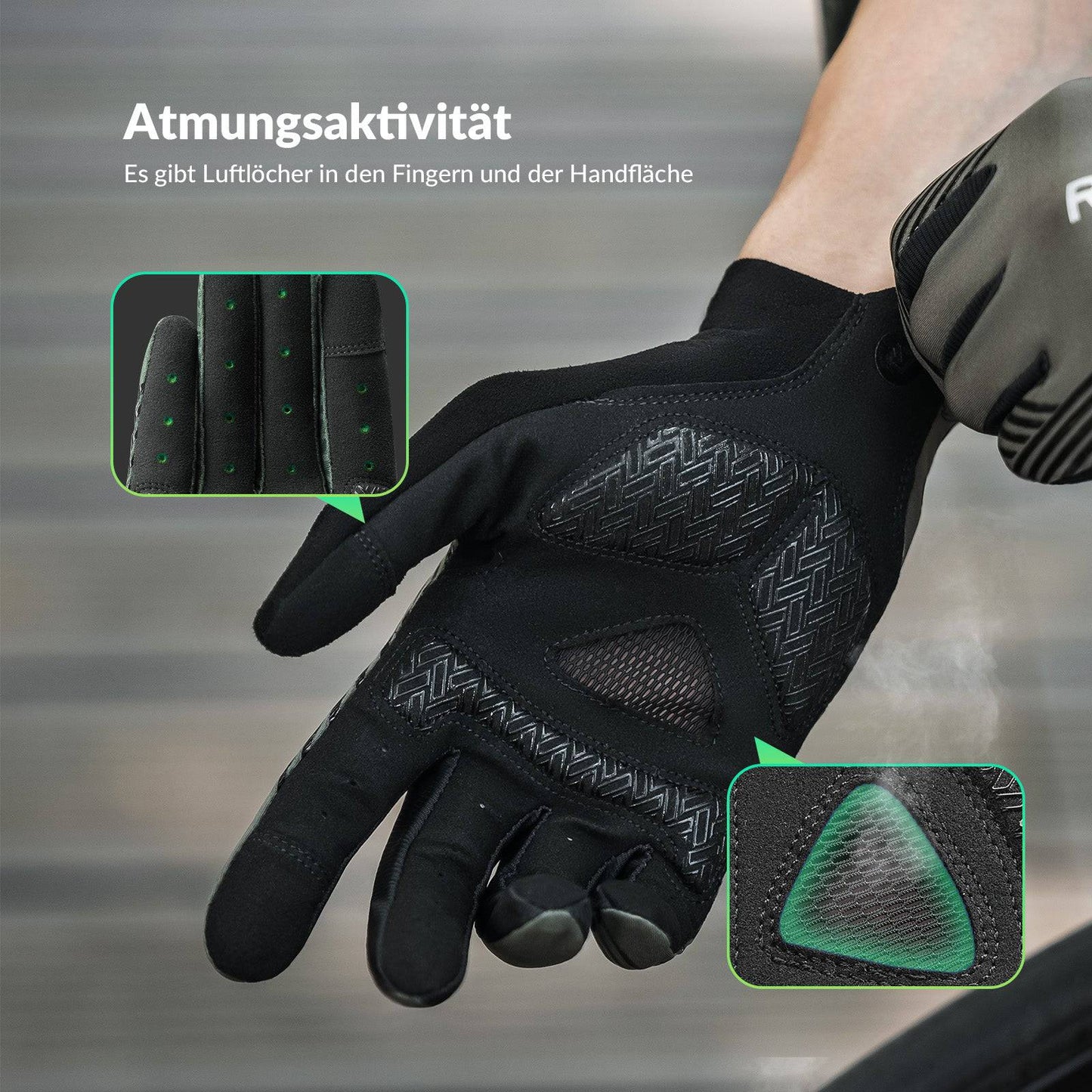 ROCKBROS Cycling Gloves for Women/Men, Touchscreen, Anti-Slip, Thin