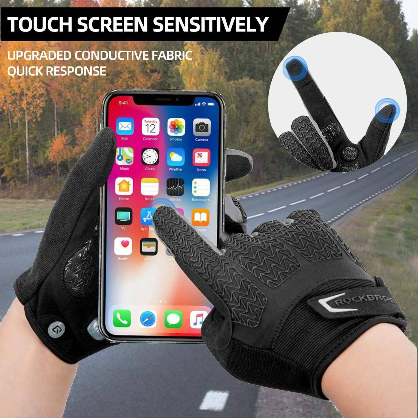ROCKBROS Cycling Gloves Spring/Autumn Touchscreen Unisex