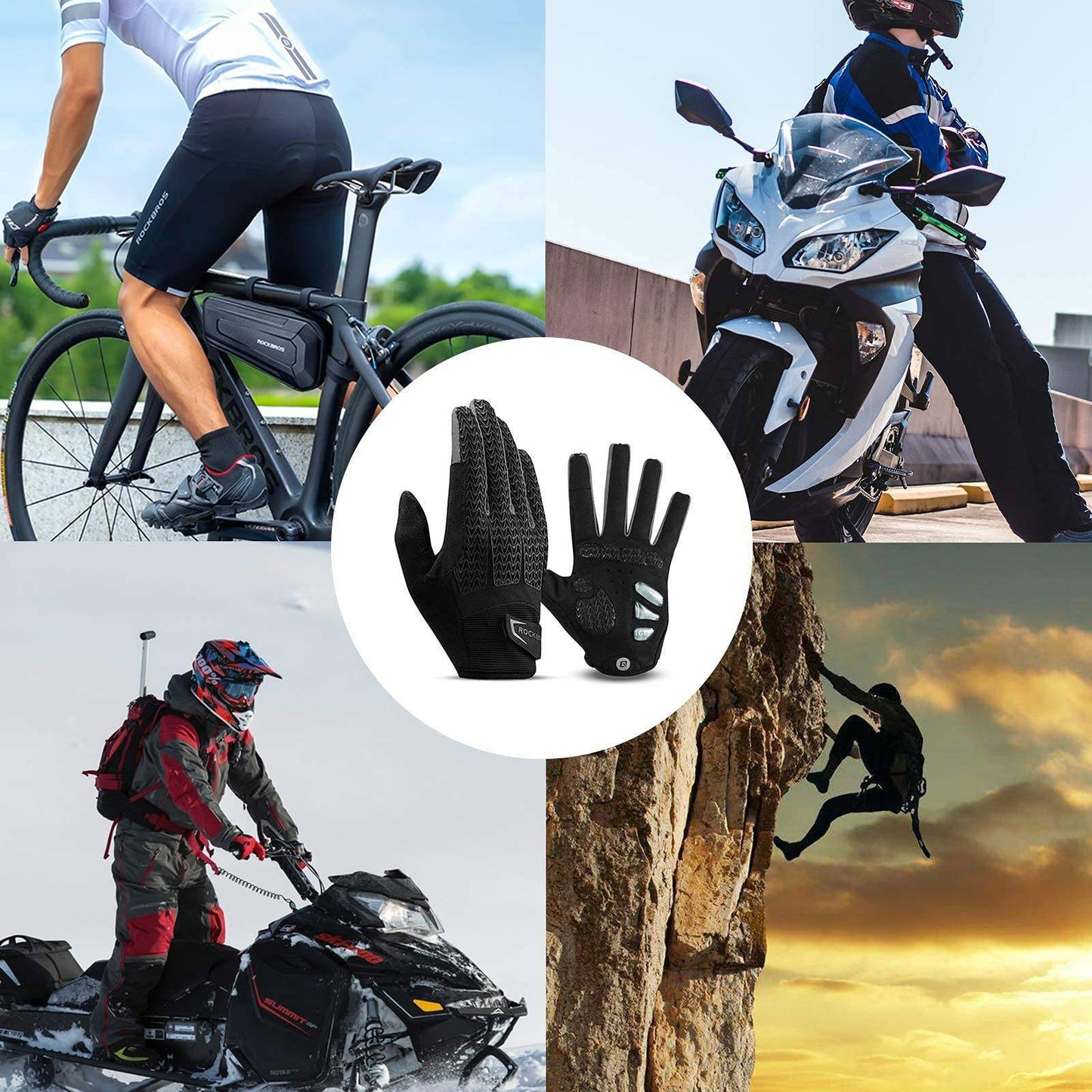 ROCKBROS Cycling Gloves Spring/Autumn Touchscreen Unisex