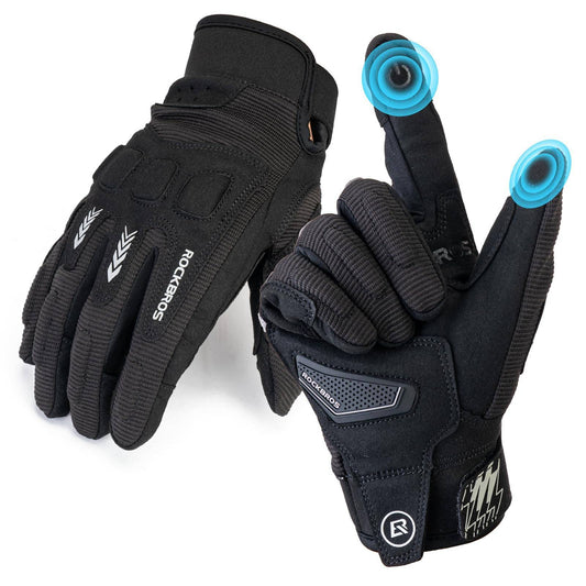 ROCKBROS Cycling Gloves Winter Autumn Men's MTB Shock Absorbing Gloves 