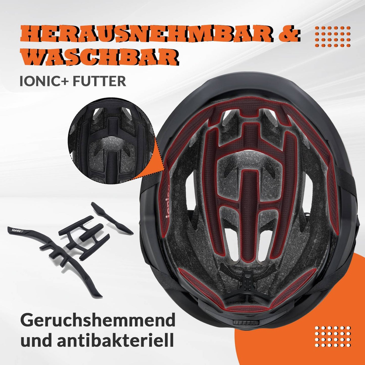 ROCKBROS Fahrradhelm Sport Mountainbike Schutzhelm Atmungsaktiv 54-58cm