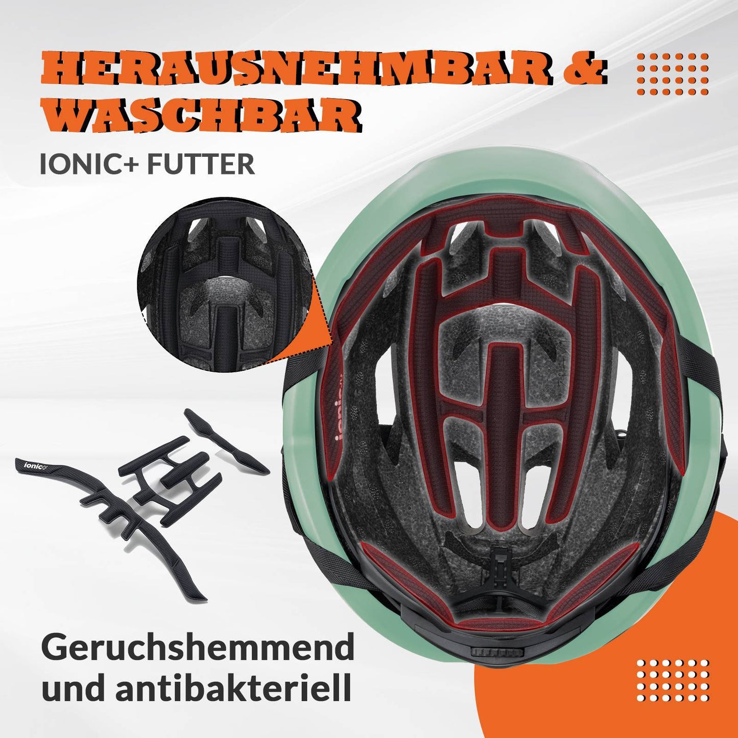 ROCKBROS Fahrradhelm Sport Mountainbike Schutzhelm Atmungsaktiv 54-58cm