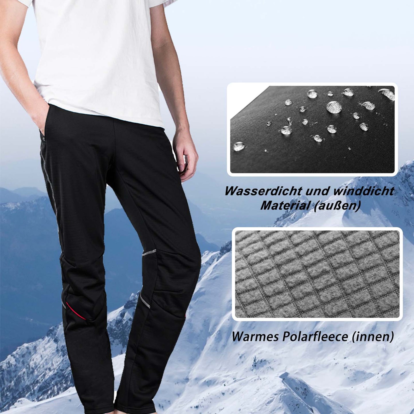 ROCKBROS Men's Cycling Trousers, Leisure Trousers, Outdoor Activities, Sizes M-4XL
