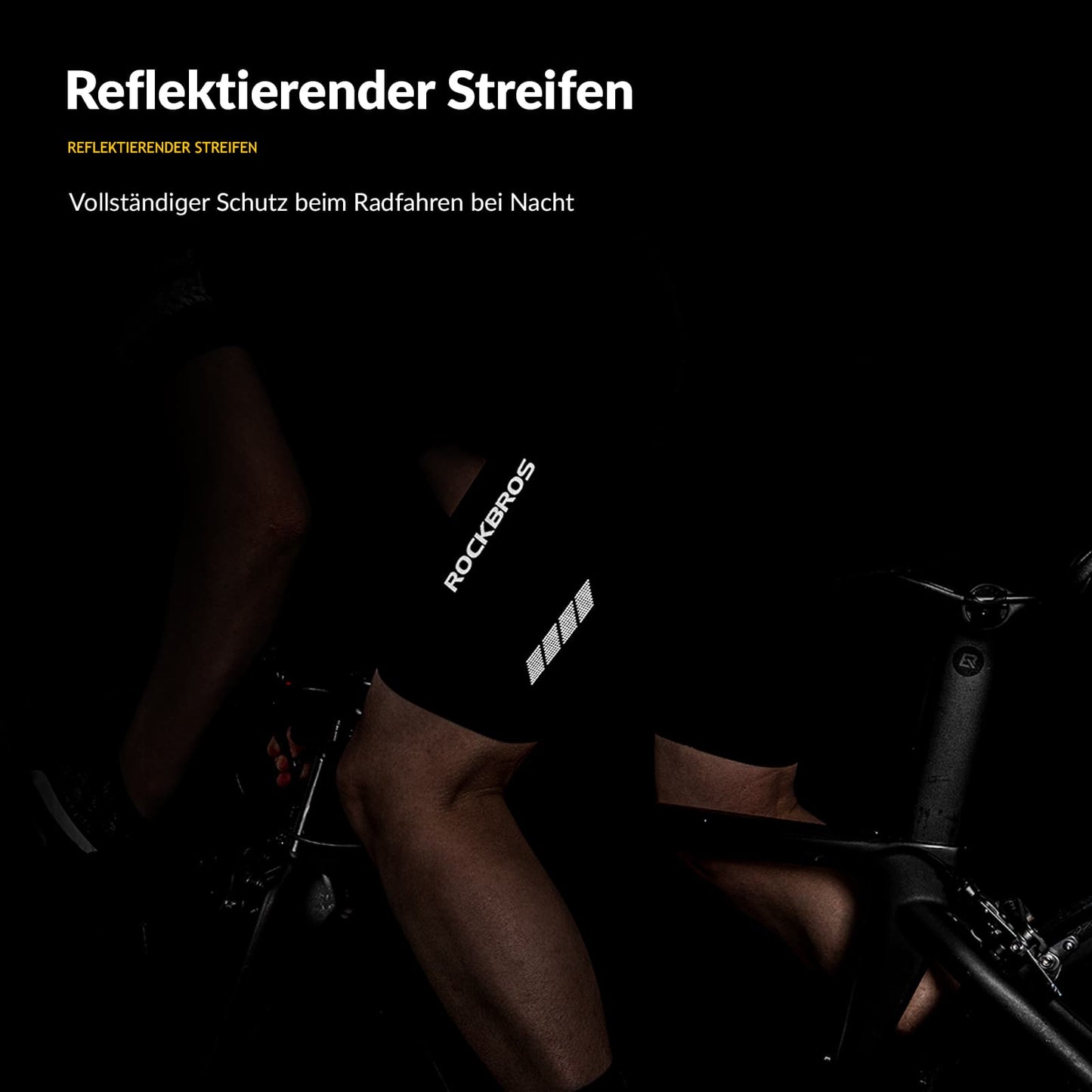 ROCKBROS Fahrradhose mit 3D Sitzpolster Schnell trocken Herren