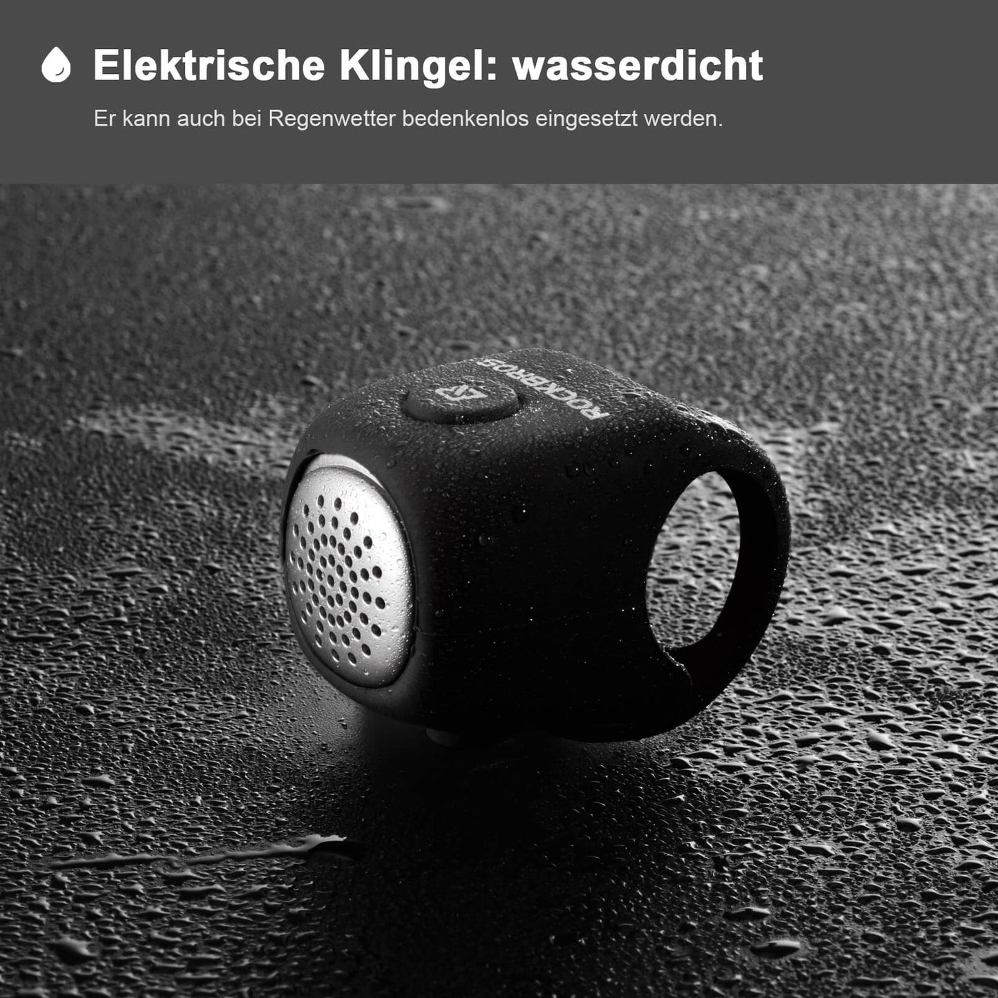 ROCKBROS Electronic Bicycle Bell IPX4 Waterproof