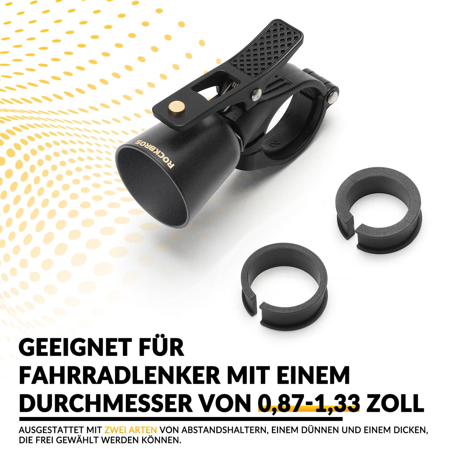 ROCKBROS Bicycle Bell Loud Retro Bell for MTB Road Bike Four Colors