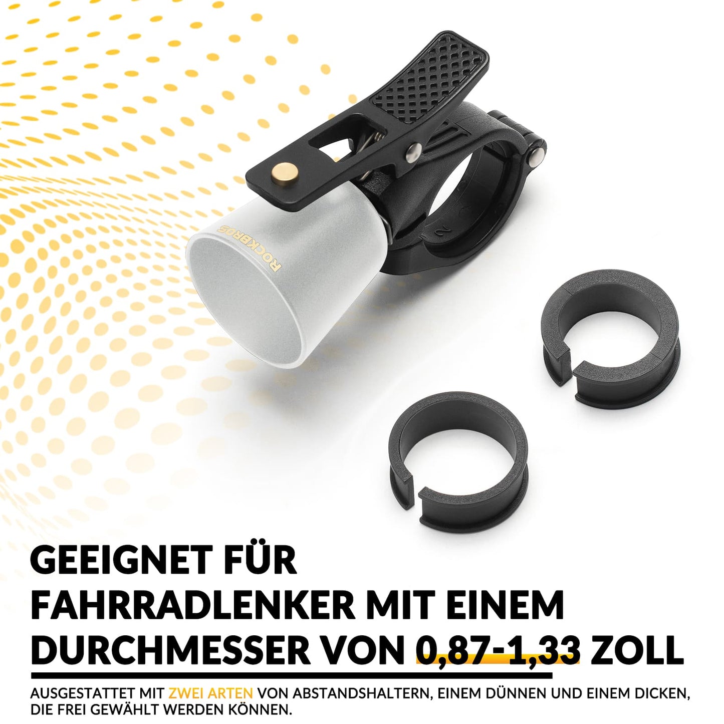 ROCKBROS Bicycle Bell Loud Retro Bell for MTB Road Bike Four Colors