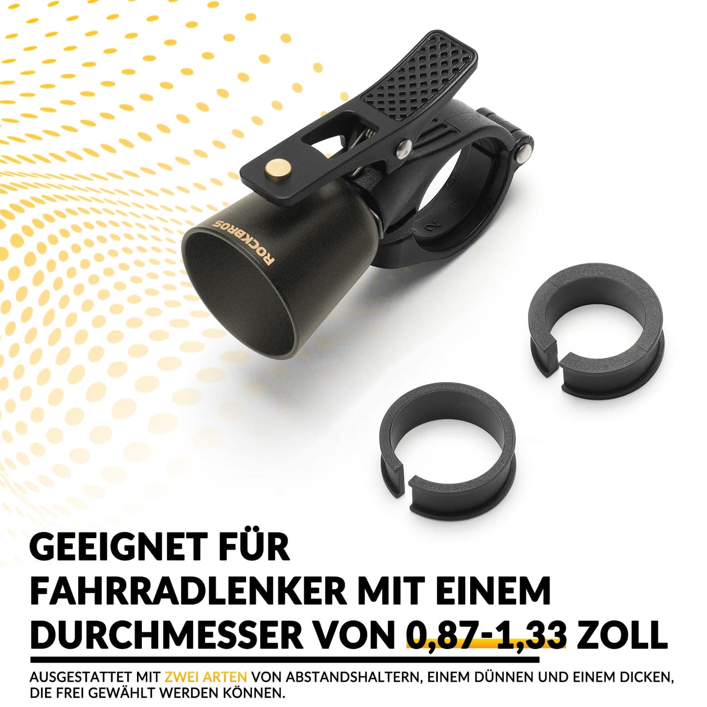 ROCKBROS Bicycle Bell Loud Retro Bell for MTB Road Bike Four Colors