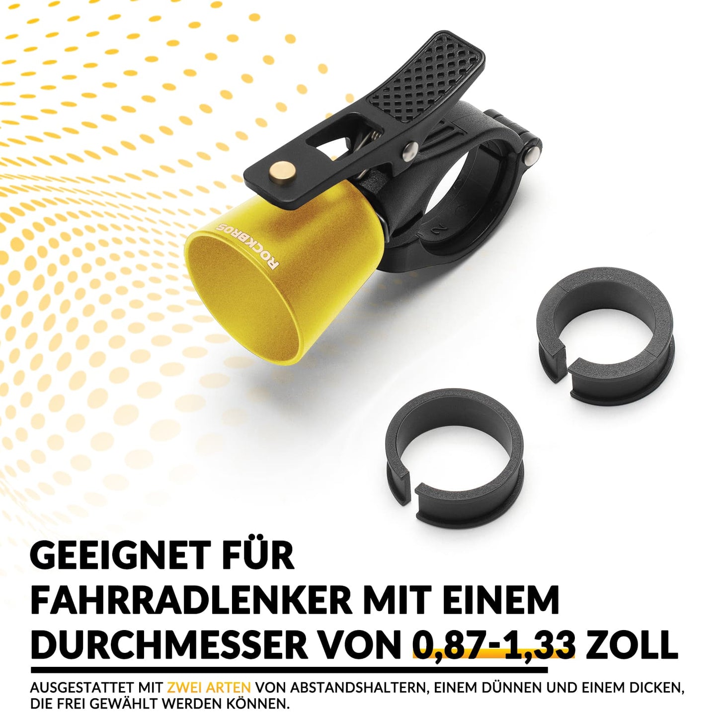 ROCKBROS Bicycle Bell Loud Retro Bell for MTB Road Bike Four Colors