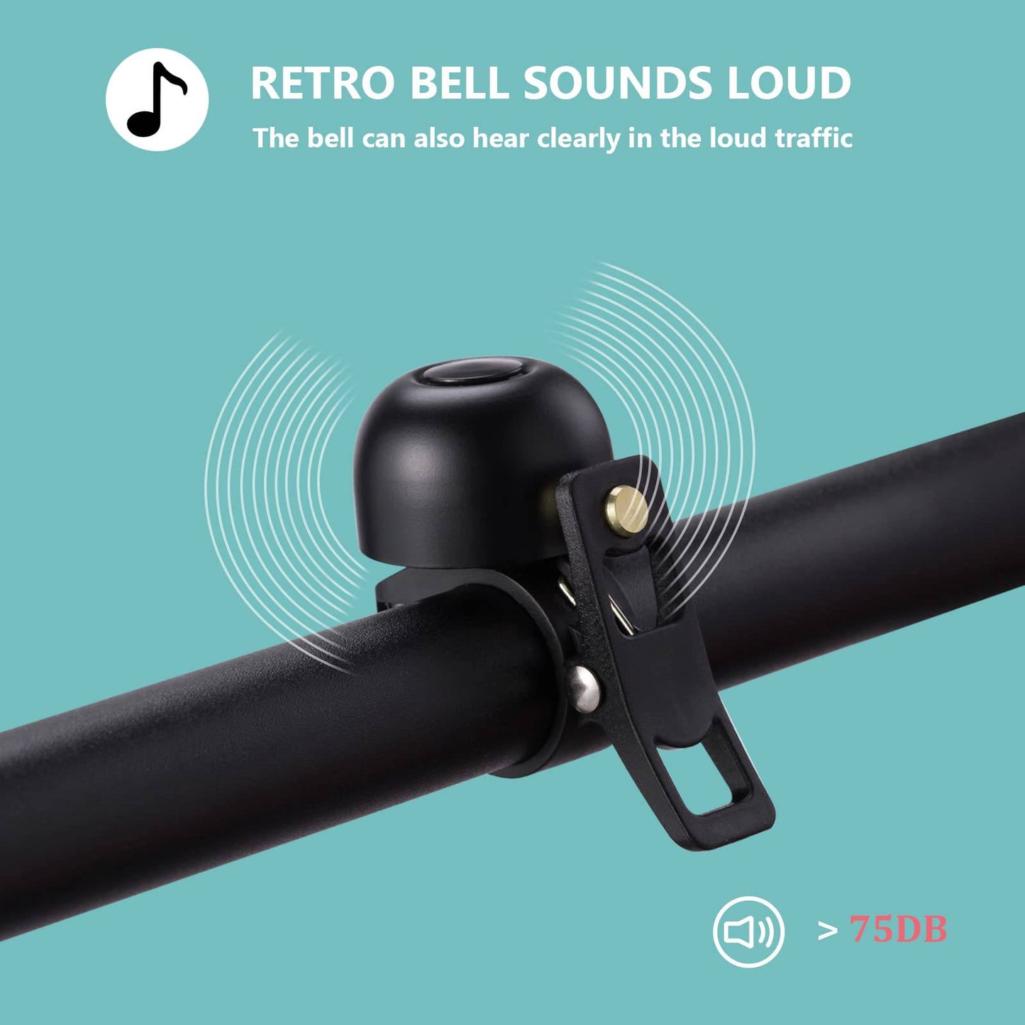 ROCKBROS Bicycle Bell Retro Bell MTB Stainless Steel Loud Classic 