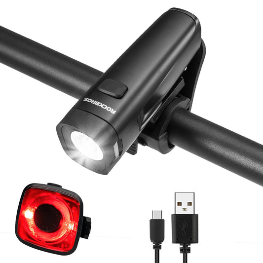 ROCKBROS Bicycle Light Set, Bicycle Lamp Includes Rear Light &amp; Front Light