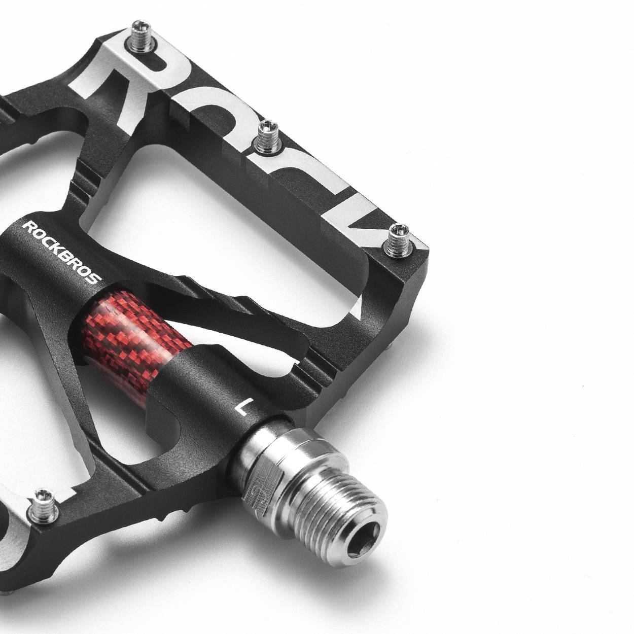 ROCKBROS reiðhjólapedalar 9/16 tommu álhjólapedalar með innsigluðum legum