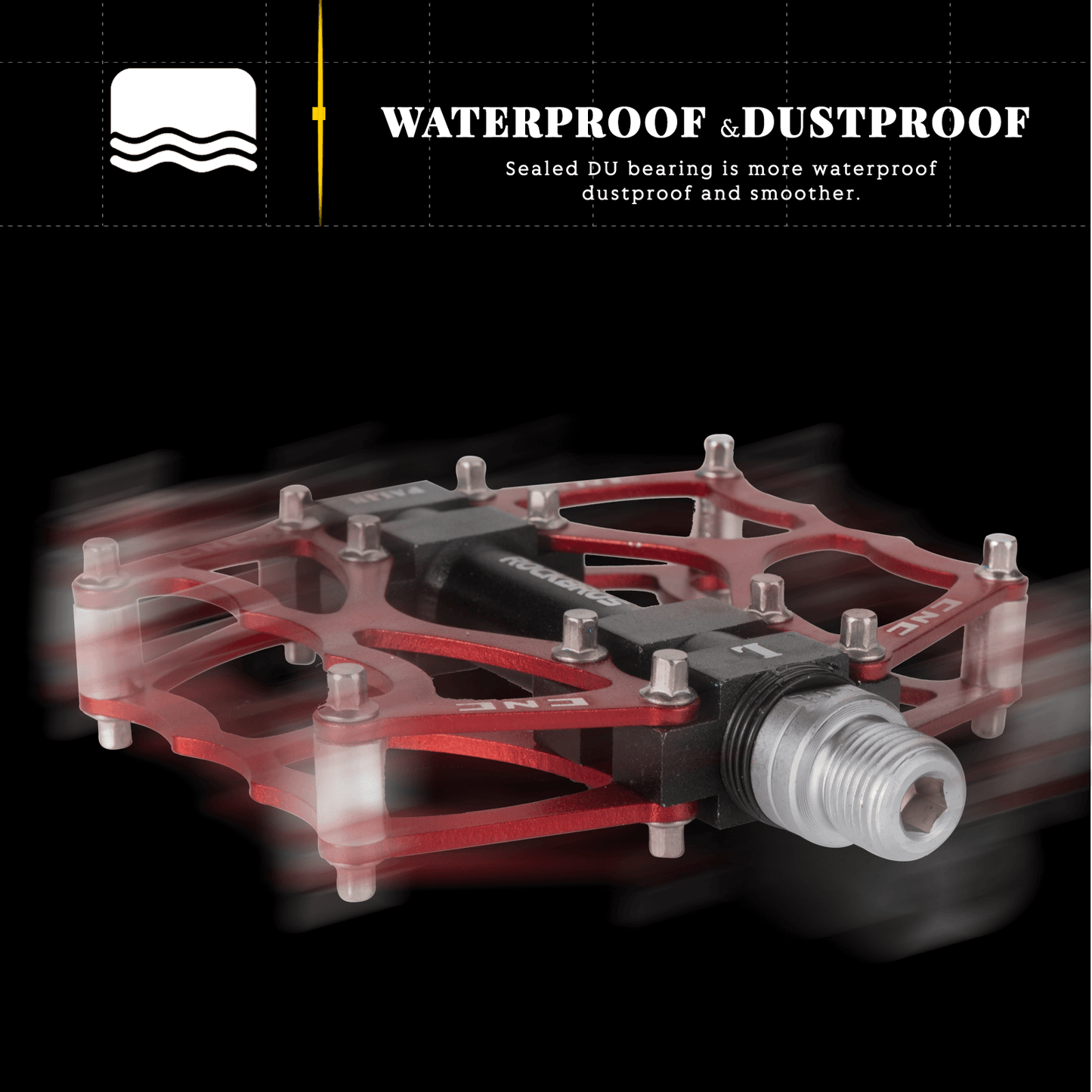 ROCKBROS bicycle pedals 9/16 inch CNC aluminum with sealed bearings