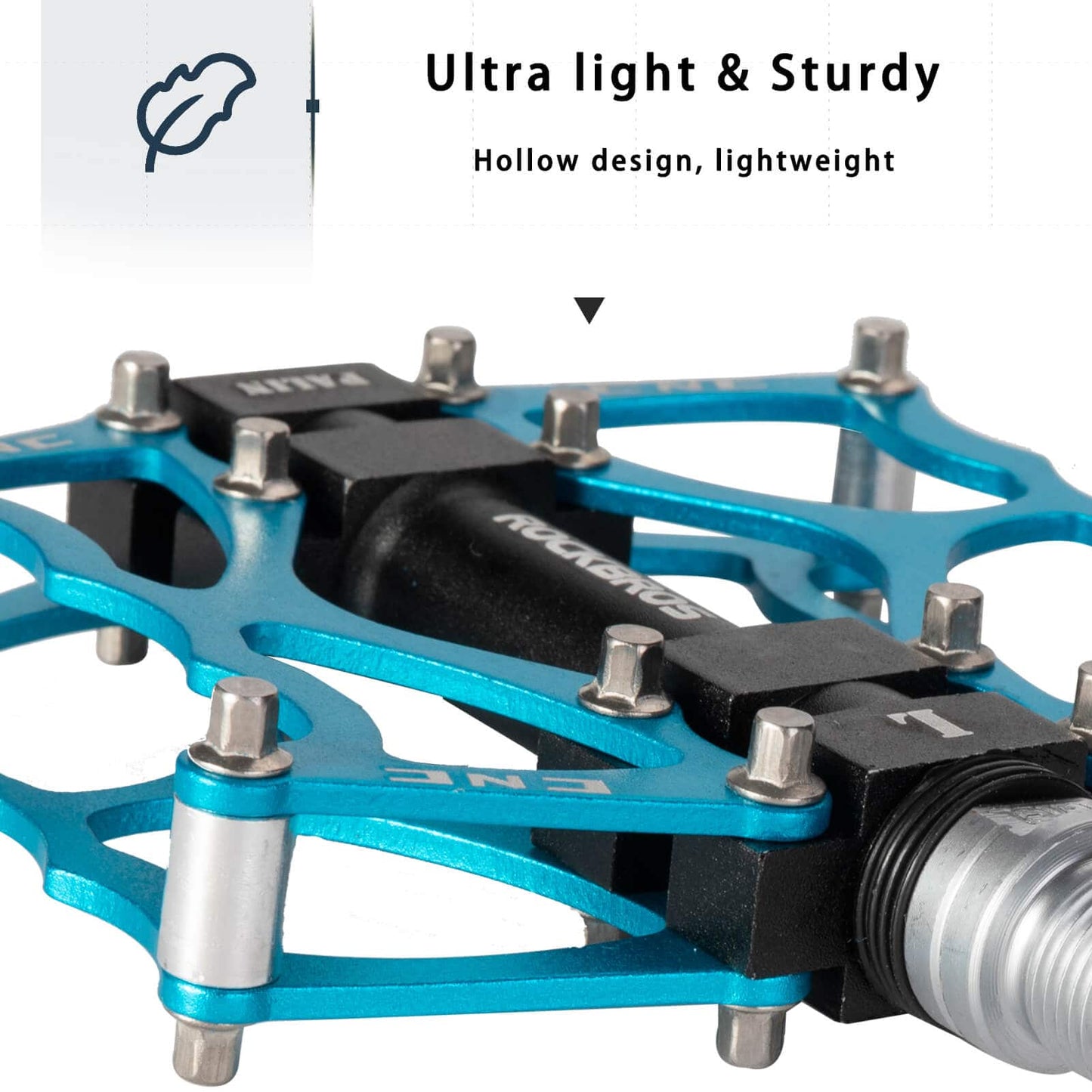 ROCKBROS bicycle pedals 9/16 inch CNC aluminum with sealed bearings