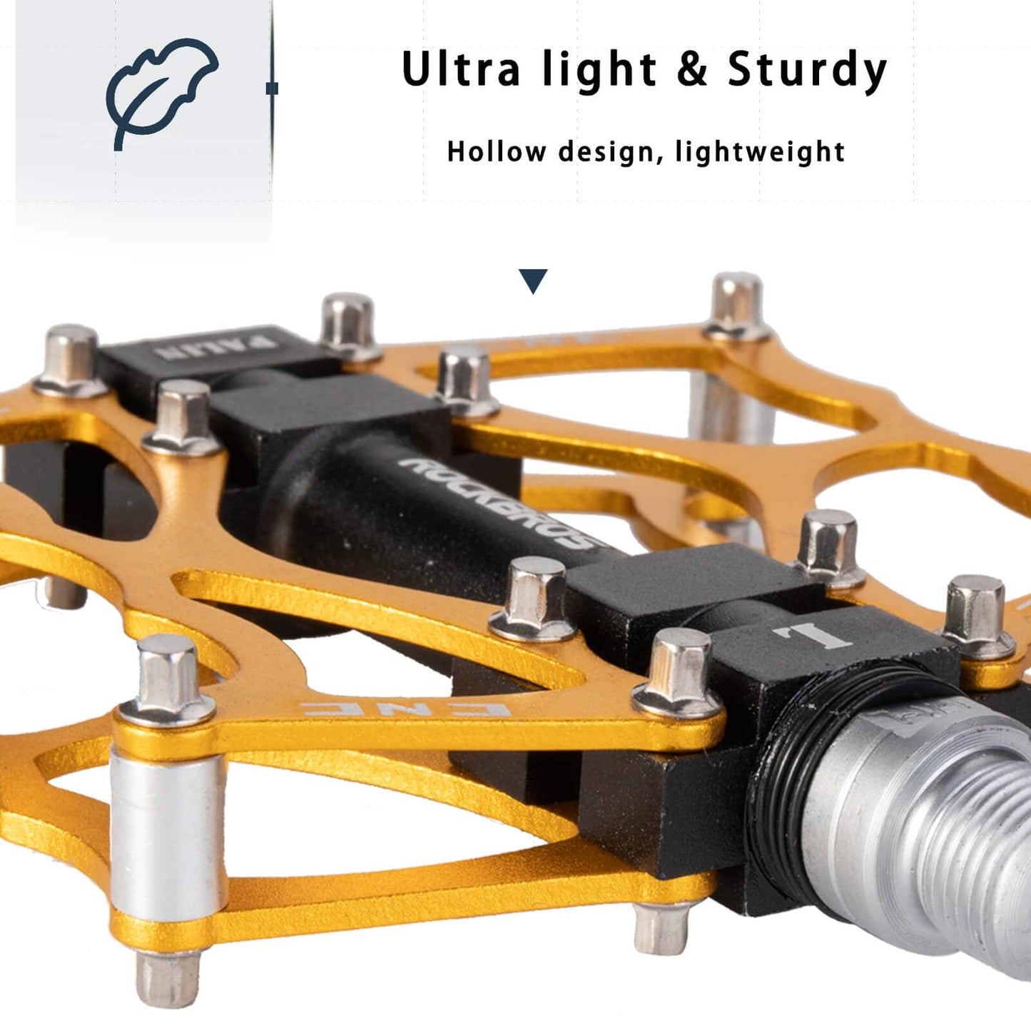 ROCKBROS bicycle pedals 9/16 inch CNC aluminum with sealed bearings