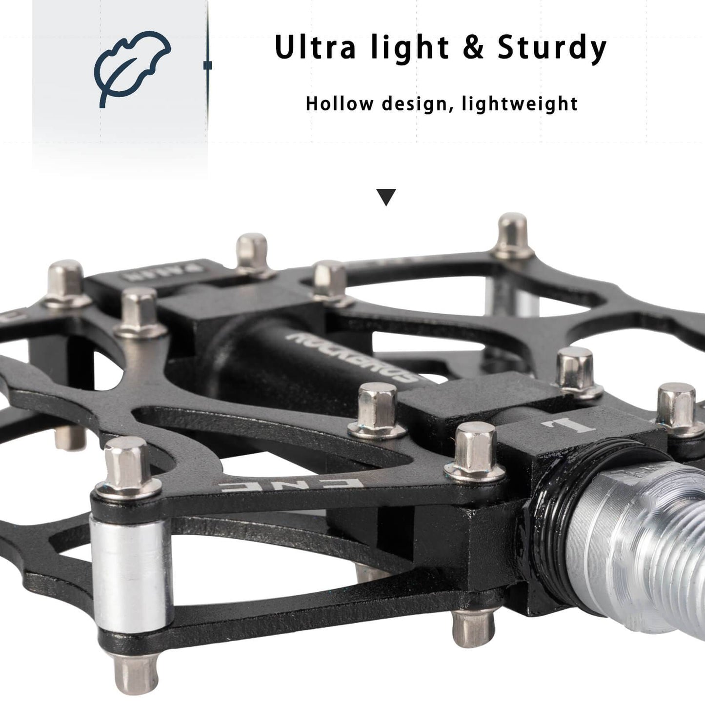 ROCKBROS bicycle pedals 9/16 inch CNC aluminum with sealed bearings