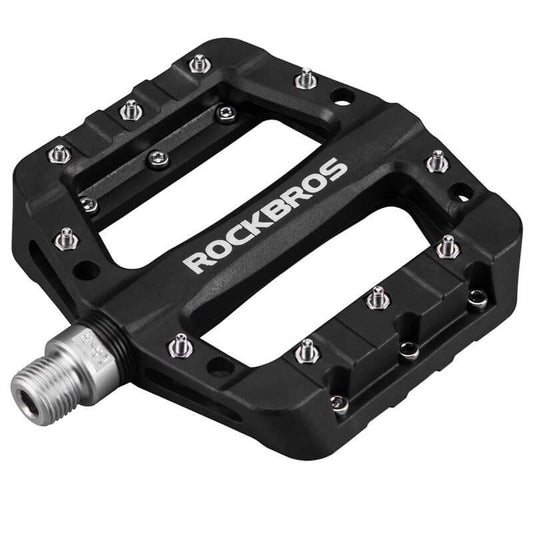 ROCKBROS Bicycle Pedals 9/16 Inch MTB Pedals with 3 Bearings Made of Nylon