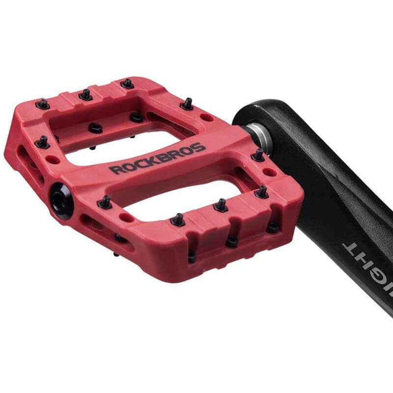 ROCKBROS Fahrradpedale 9/16 Zoll MTB Pedale mit 3 Bearing aus Nylon