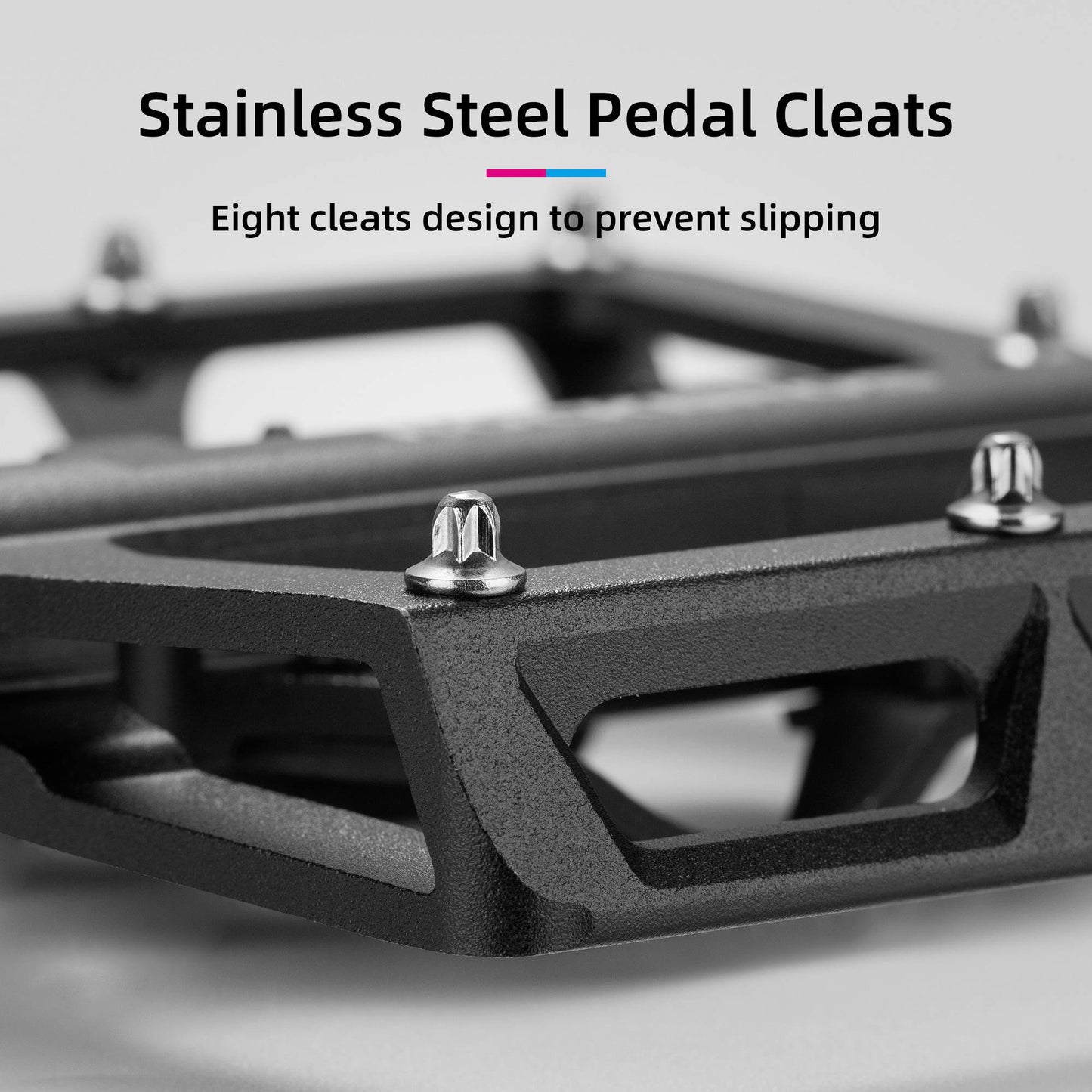 ROCKBROS Aluminum Bicycle Pedals 2 in 1 SPD Pedals for MTB, Road Bike, City Bike