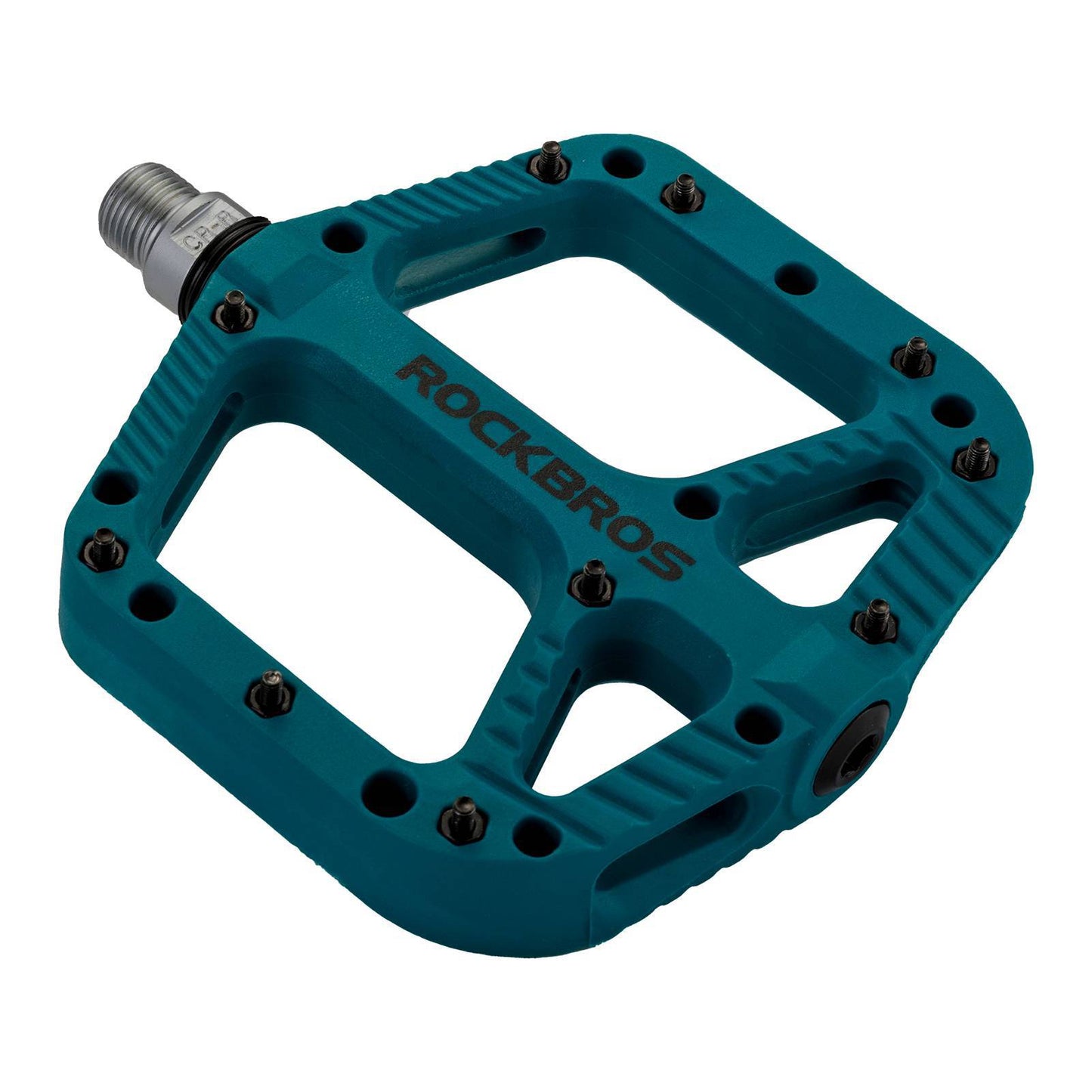 ROCKBROS reiðhjólapedalar úr nylon, flatir pedalar, 9/16 tommur með 3 legum