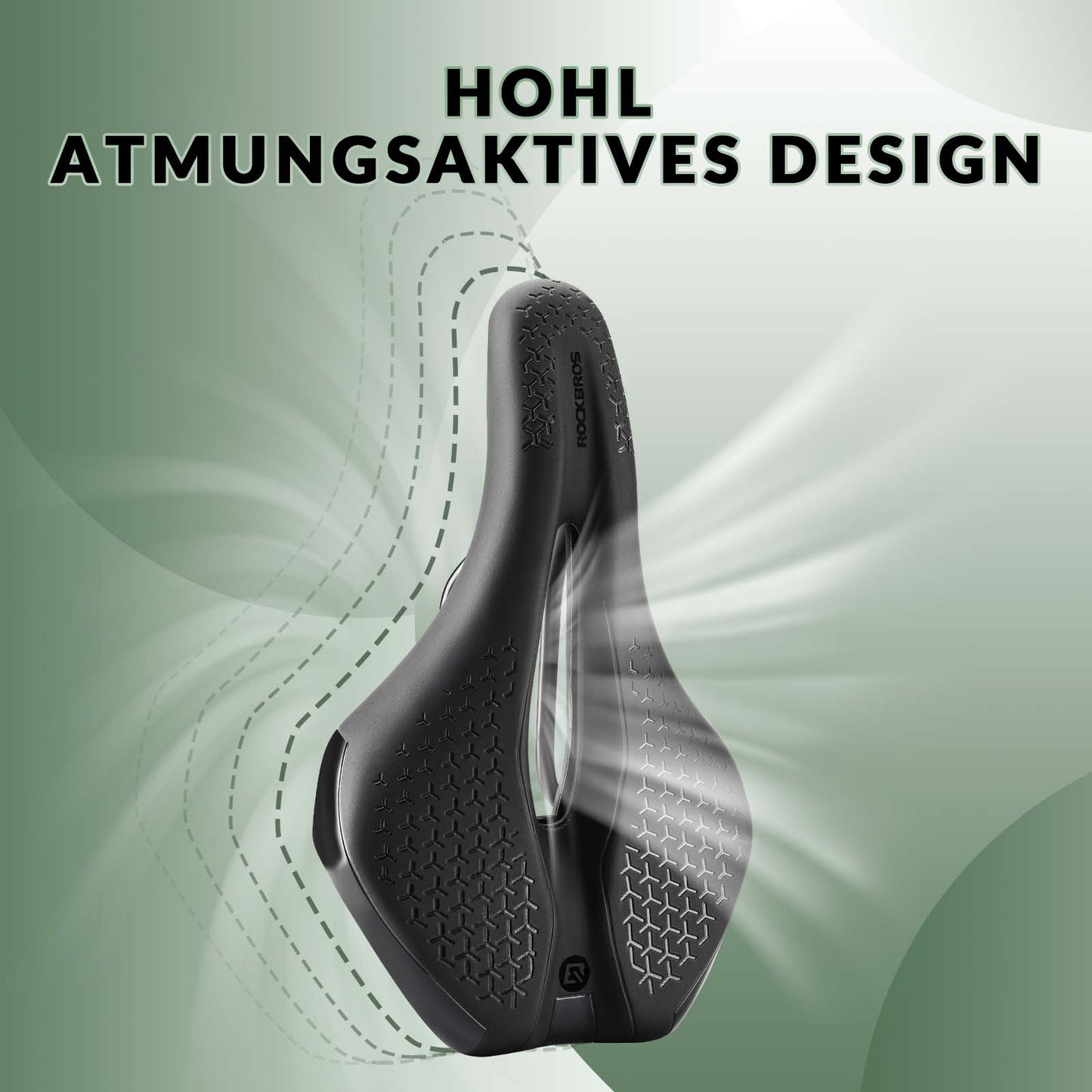 ROCKBROS Fahrradsattel Bequem Hohl Ergonomisch Fahrradsitz Anti-Rutsch