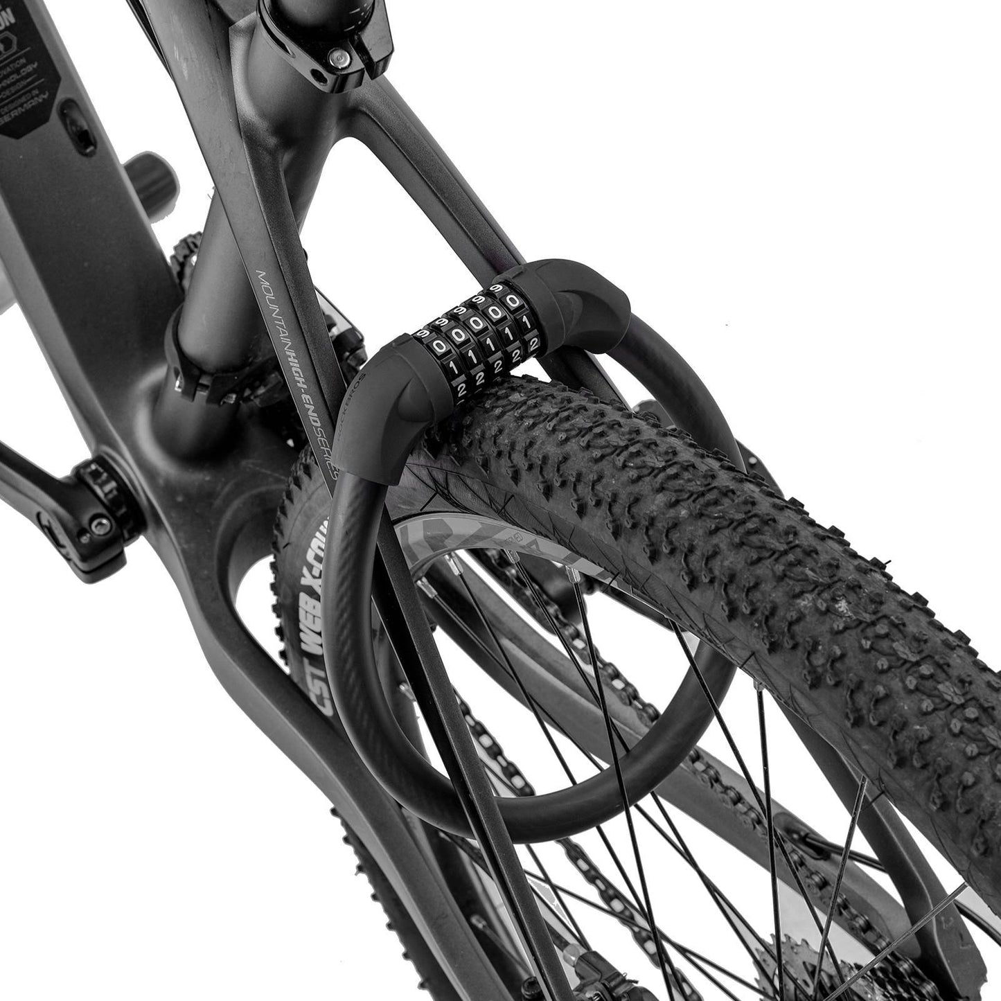 ROCKBROS reiðhjólalás, 5 stafa snúrulás