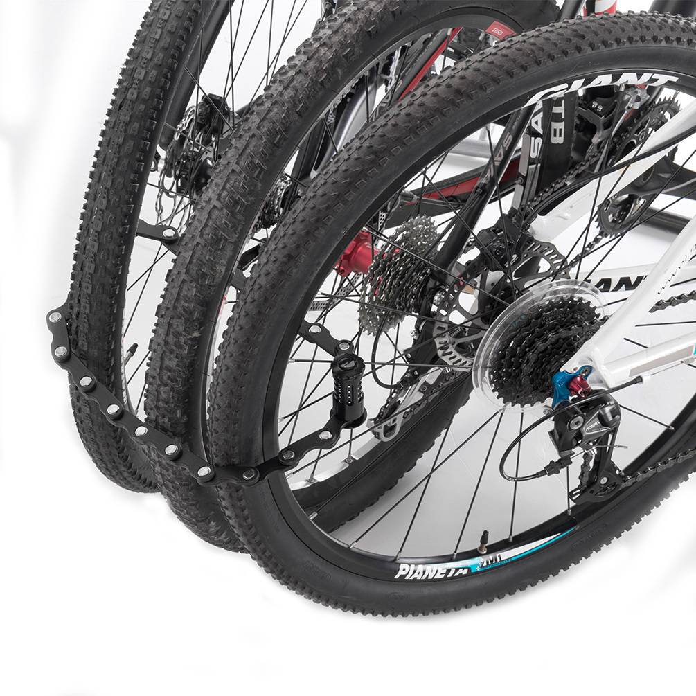 ROCKBROS reiðhjólalás samanbrjótanlegur 70 cm langur svartur