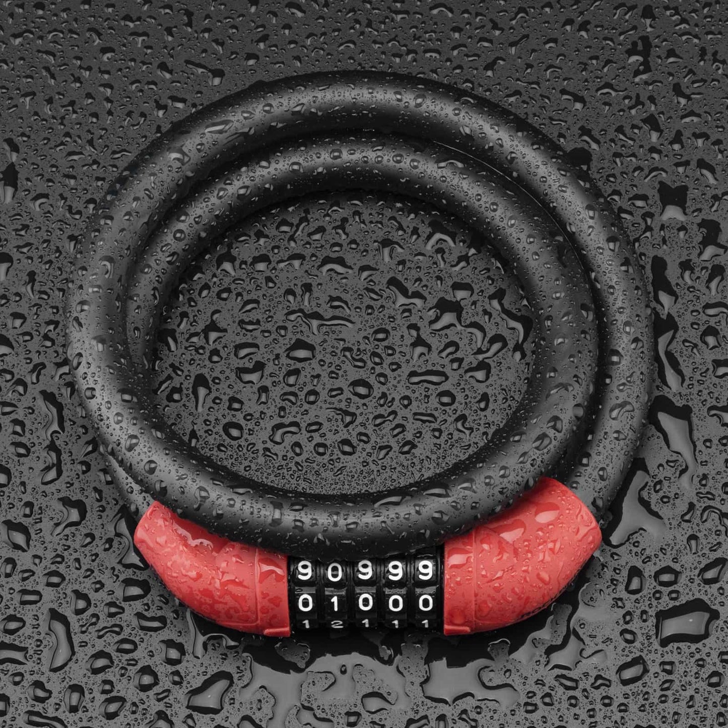 ROCKBROS Fahrradschloss Kabelschloss Zahlenschloss mit 5-stelliges Zahlencode