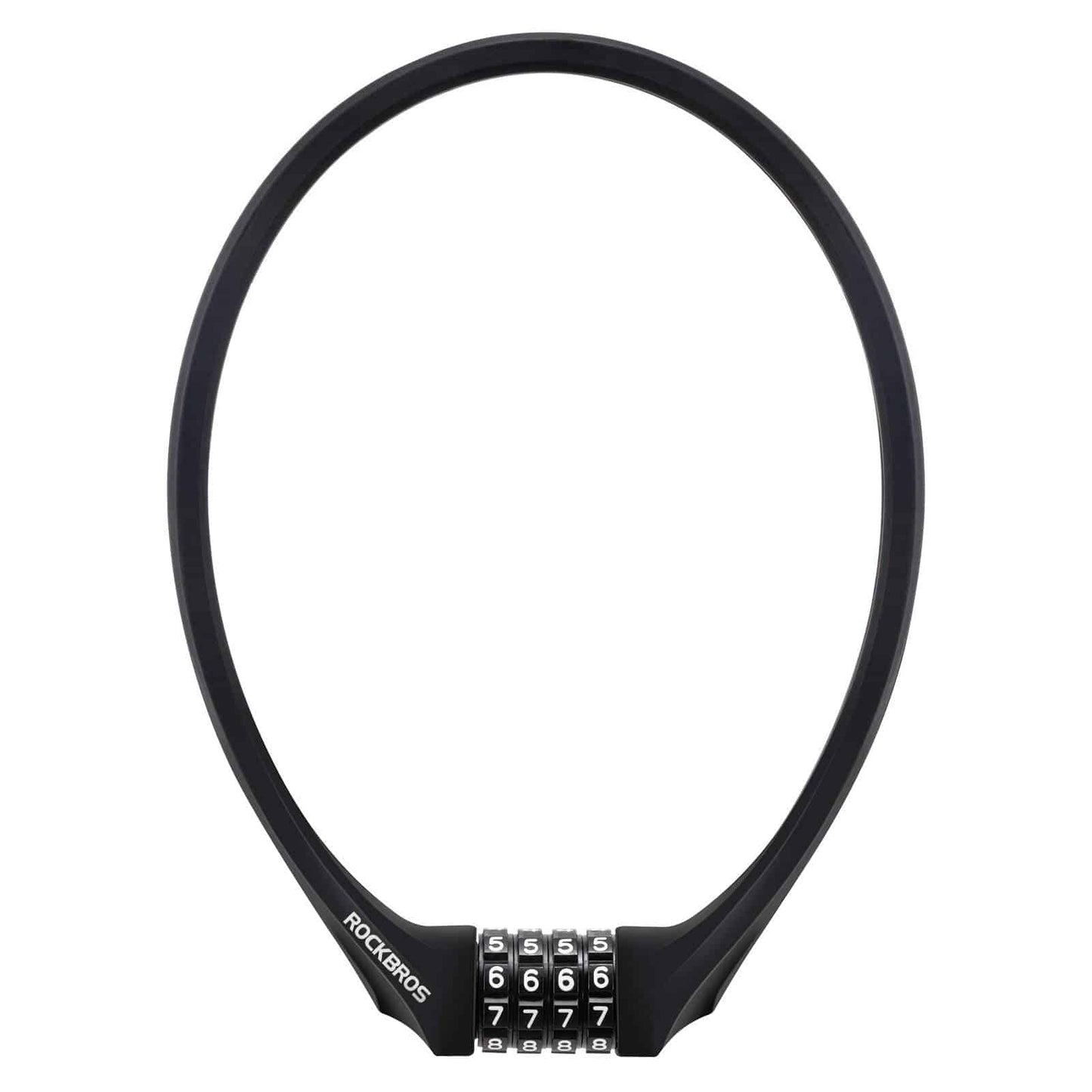 Bicycle lock with 4-digit combination lock, 65cm long