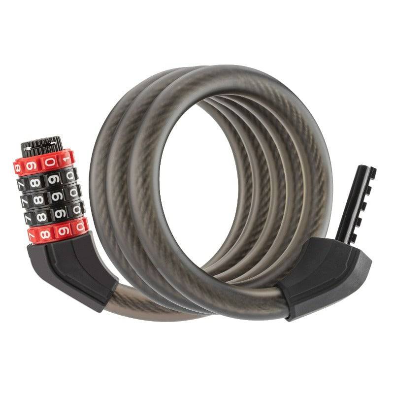 ROCKBROS bicycle lock with 5-digit combination lock made of PVC and steel