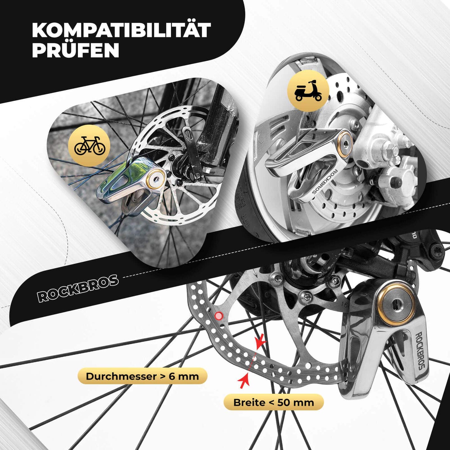 Waterproof bicycle lock, security lock for motorcycle/bicycle