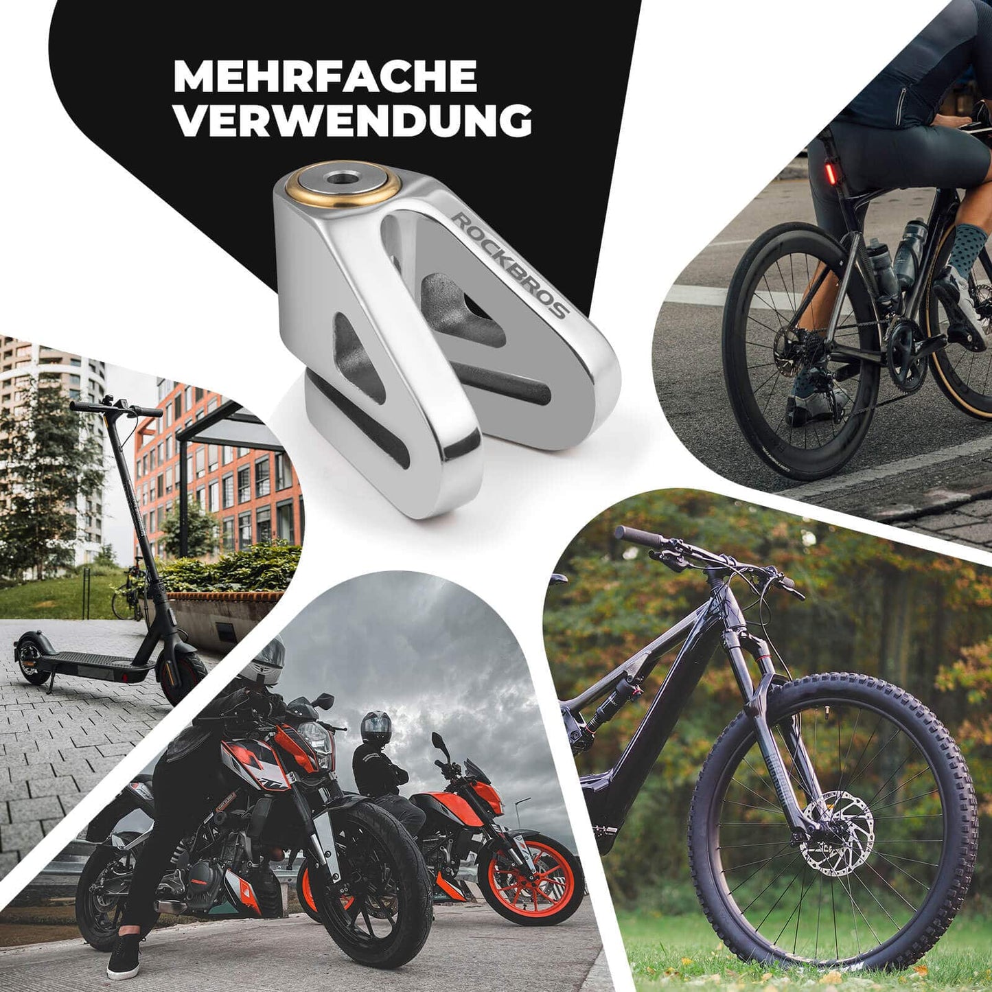 Waterproof bicycle lock, security lock for motorcycle/bicycle