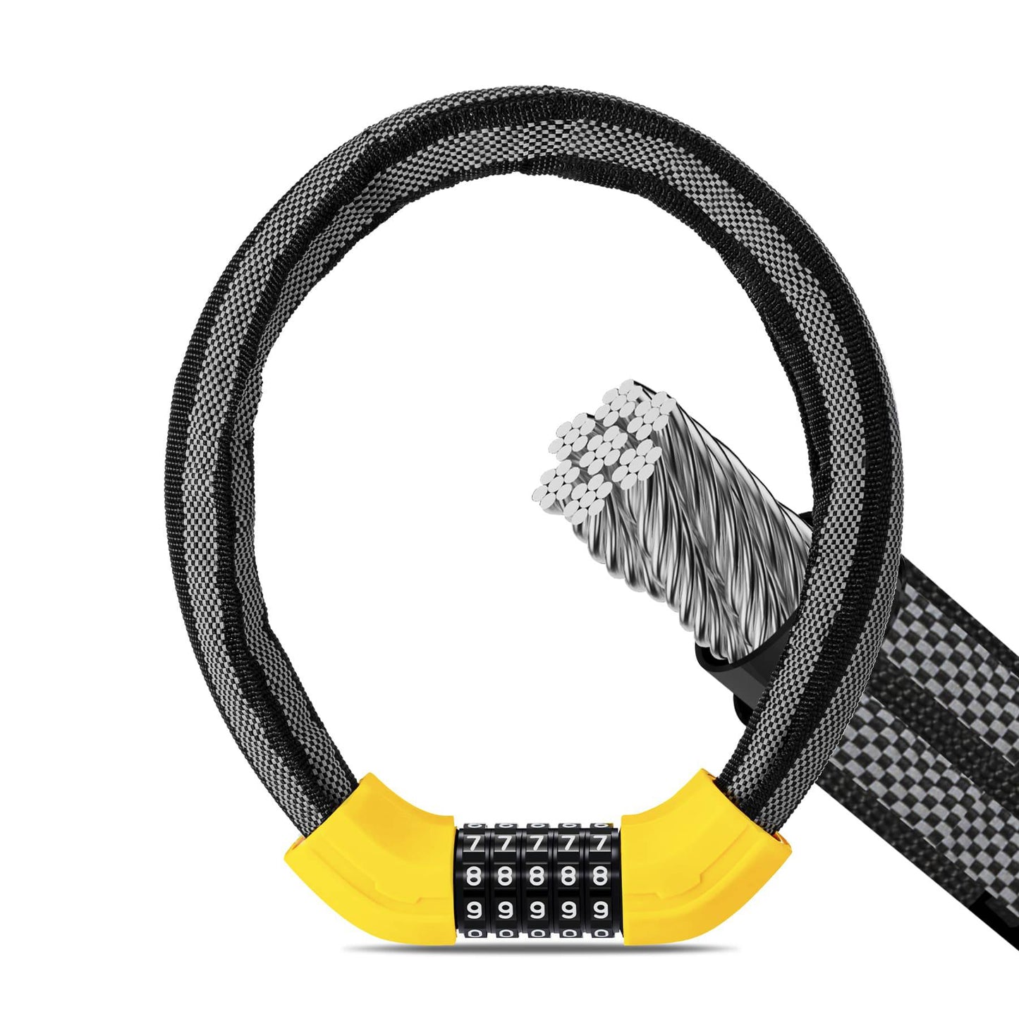 ROCKBROS Fahrradschloss Zahlenschloss 19mm Dickes