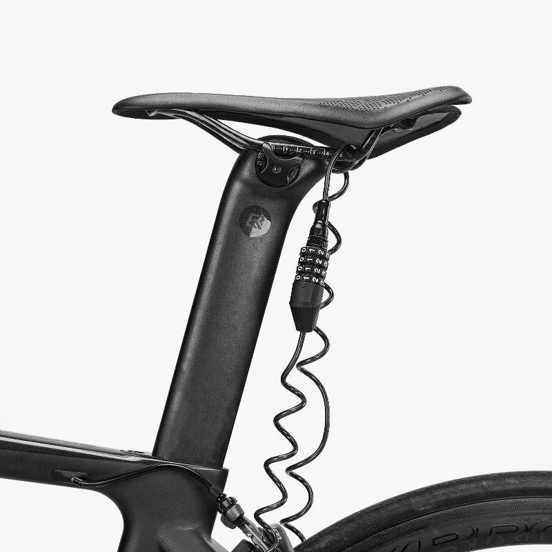 ROCKBROS Fahrradschloss Zahlenschloss  Helmschloss mit 4-stellig Code max. 150 cm