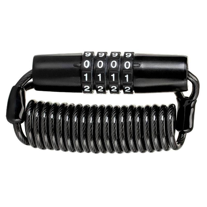 ROCKBROS Fahrradschloss Zahlenschloss  Helmschloss mit 4-stellig Code max. 150 cm