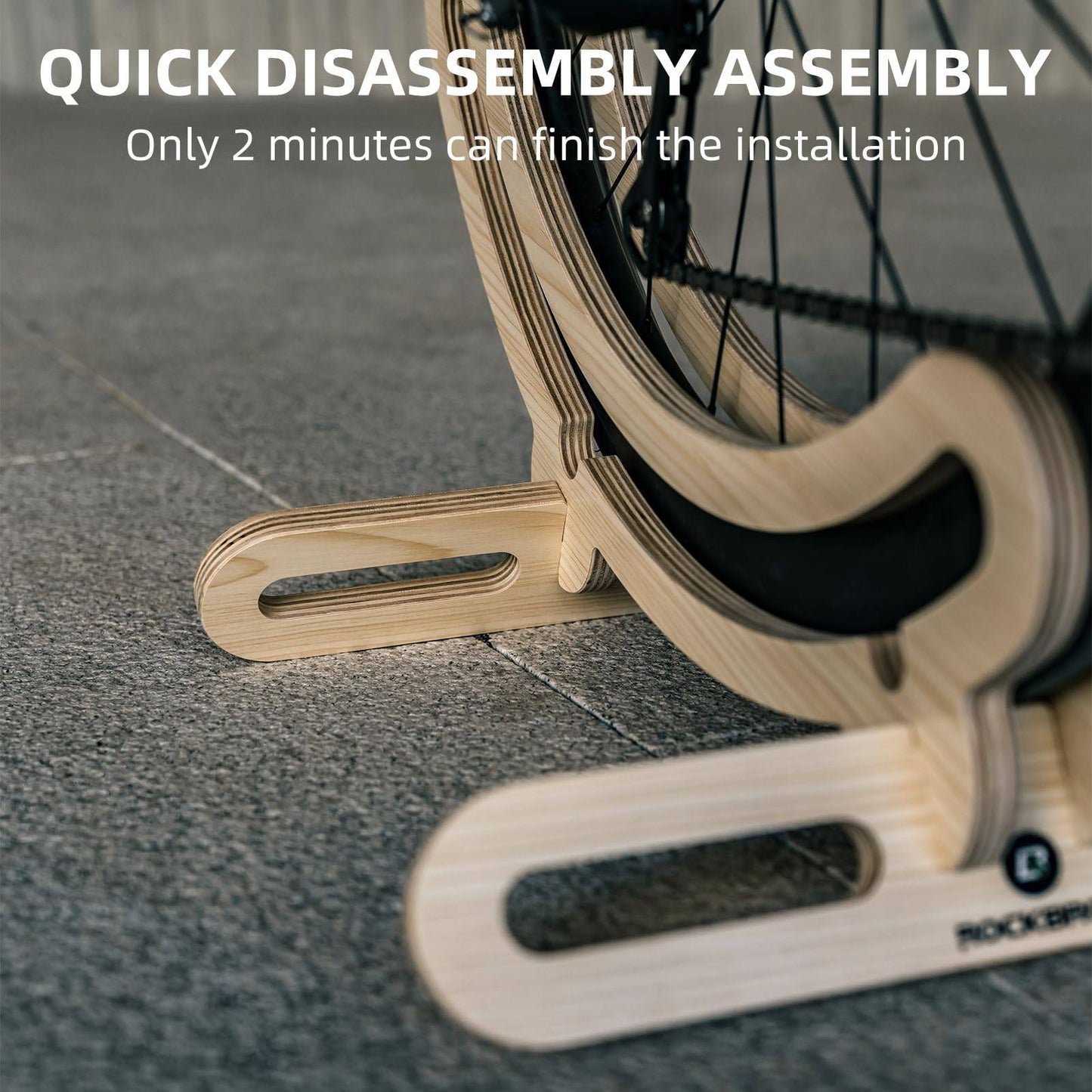 ROCKBROS reiðhjólastandur, auðvelt að sýna götuhjól, gólfstandur