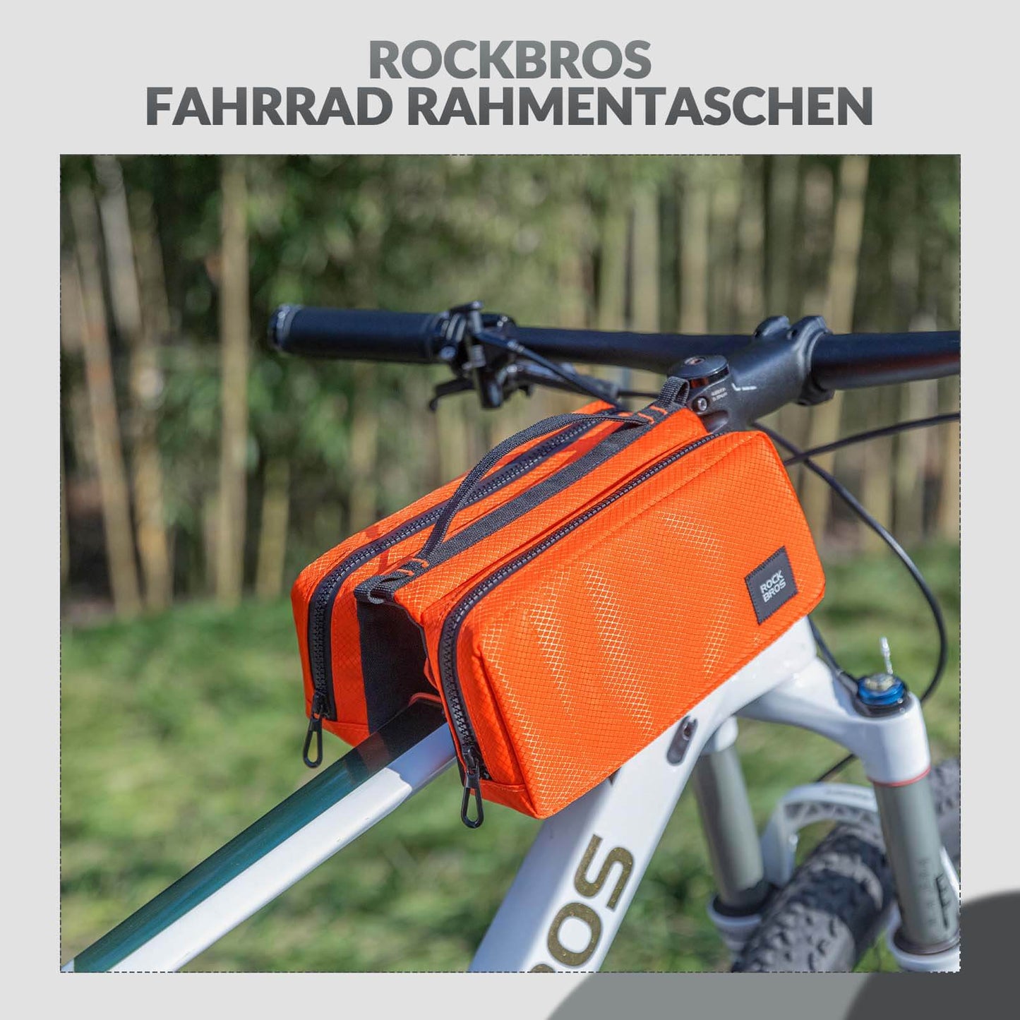 ROCKBROS bicycle bag frame bag with shoulder strap top tube bag