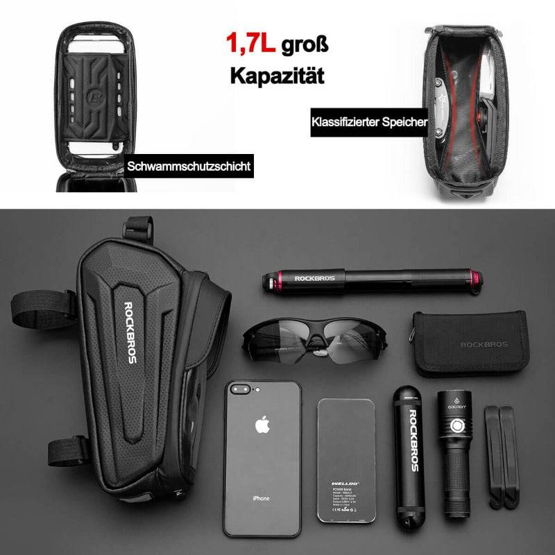 ROCKBROS Bicycle Bag Water-Repellent Phone Case with TPU Touchscreen
