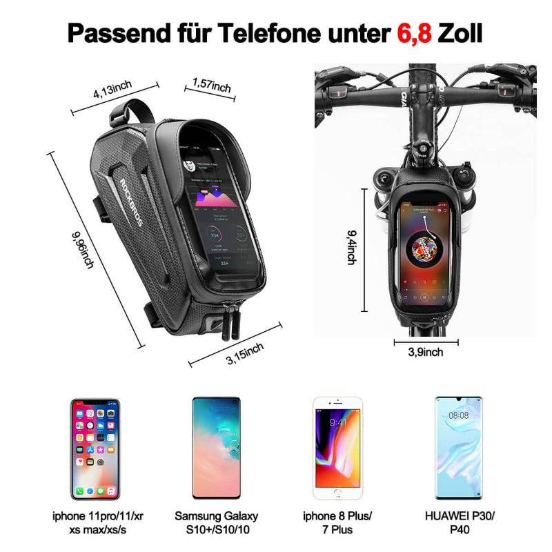 ROCKBROS Bicycle Bag Water-Repellent Phone Case with TPU Touchscreen