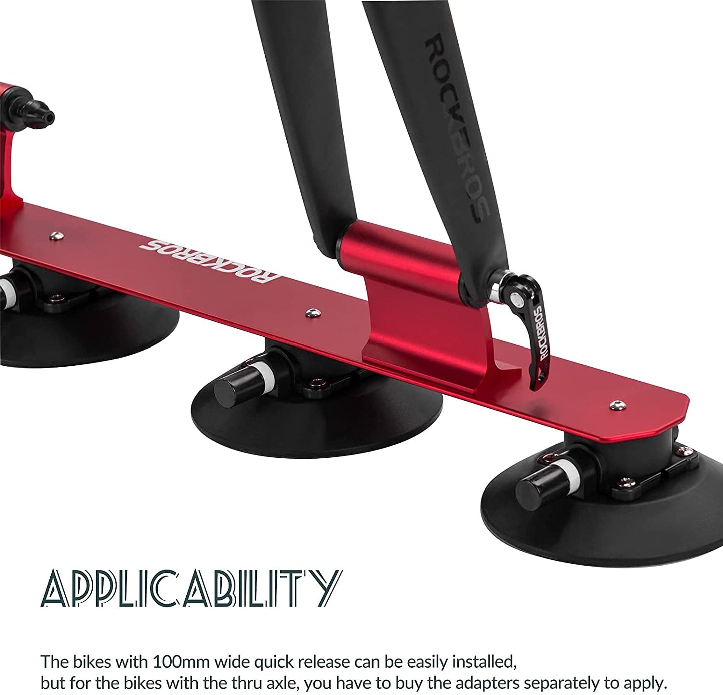 ROCKBROS bicycle carrier, roof rack with suction cups, quick assembly