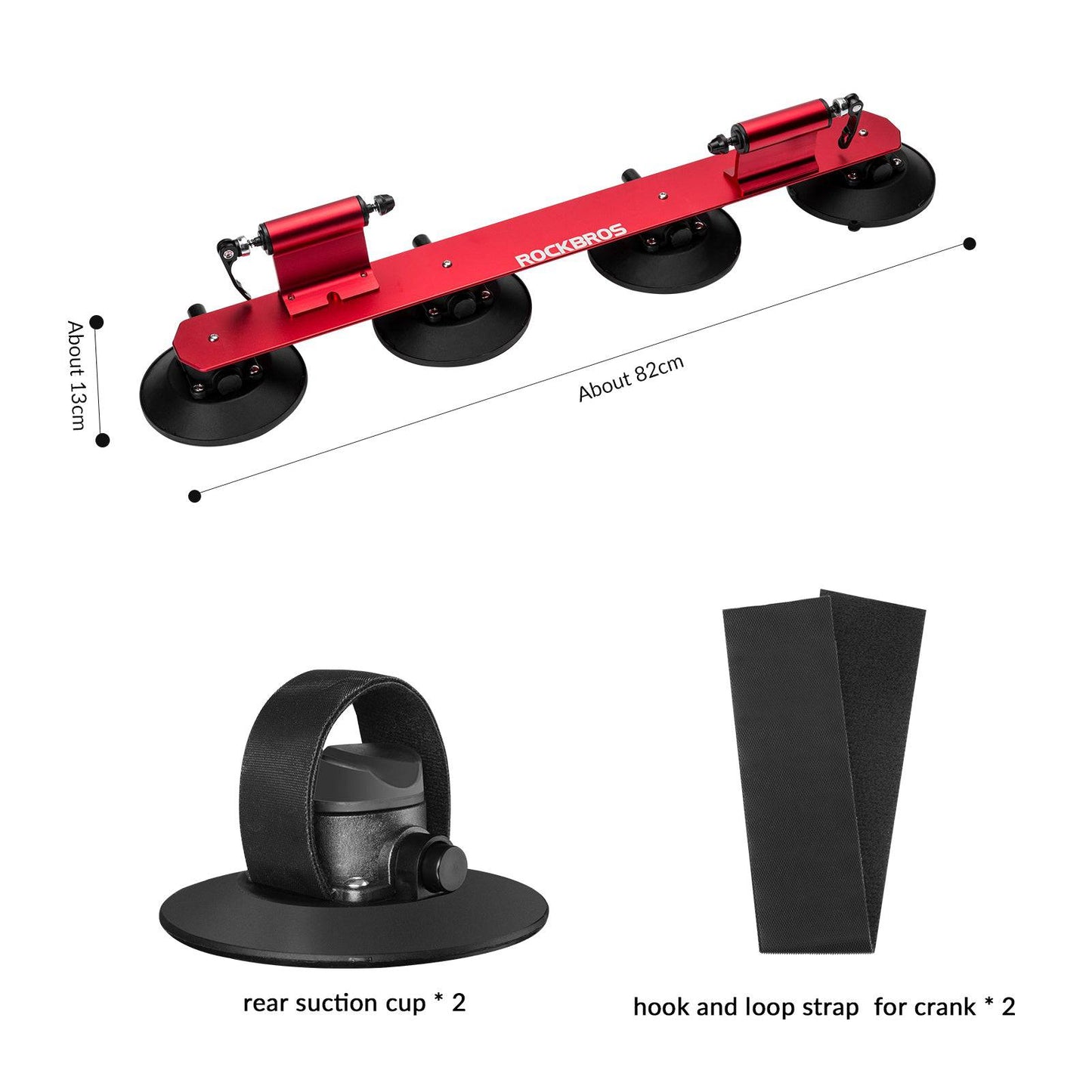 ROCKBROS bicycle carrier, roof rack with suction cups, quick assembly
