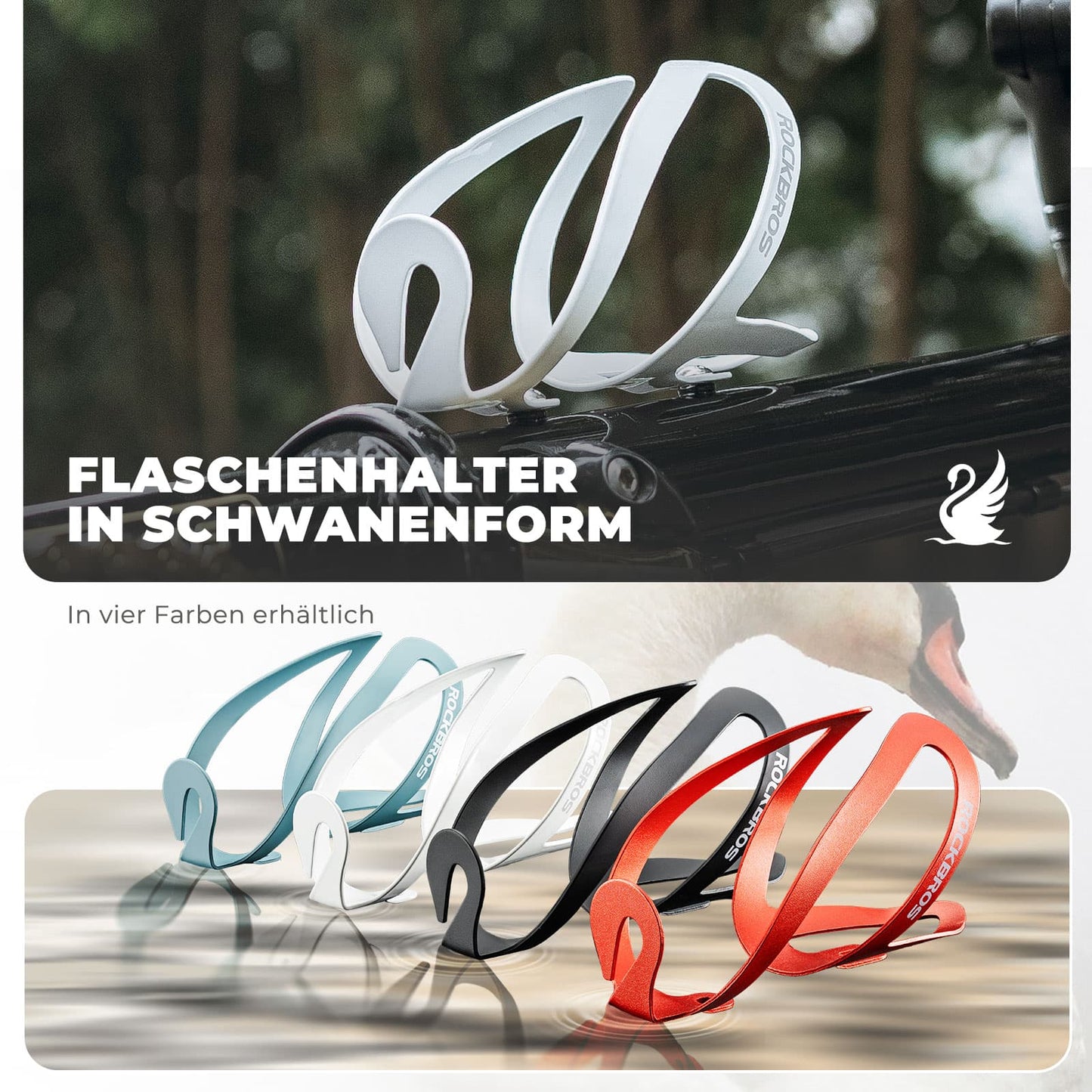 ROCKBROS Bottle Holder Bicycle Accessory Lightweight Drink Holder Attachment