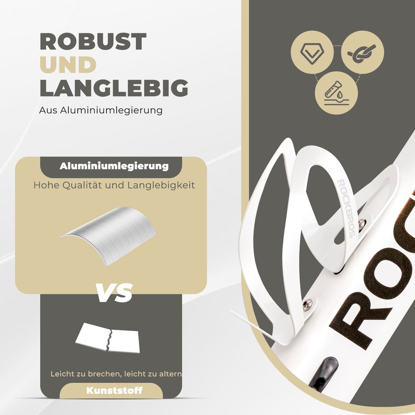 ROCKBROS Bottle Holder Bicycle Accessory Lightweight Drink Holder Attachment