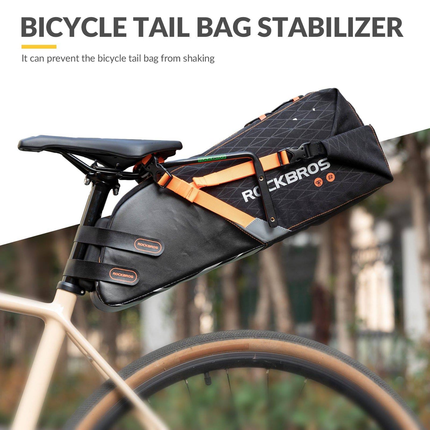 ROCKBROS Bottle Holder &amp; Stabilizer Support for Bicycle Saddle Bag