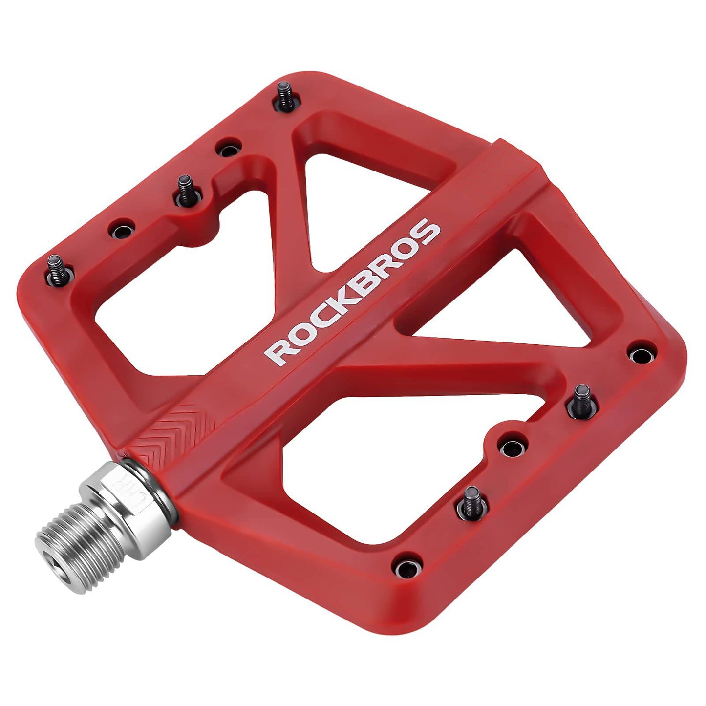 ROCKBROS Flat pedals 9/16 made of nylon, 3 sealed bearings, non-slip