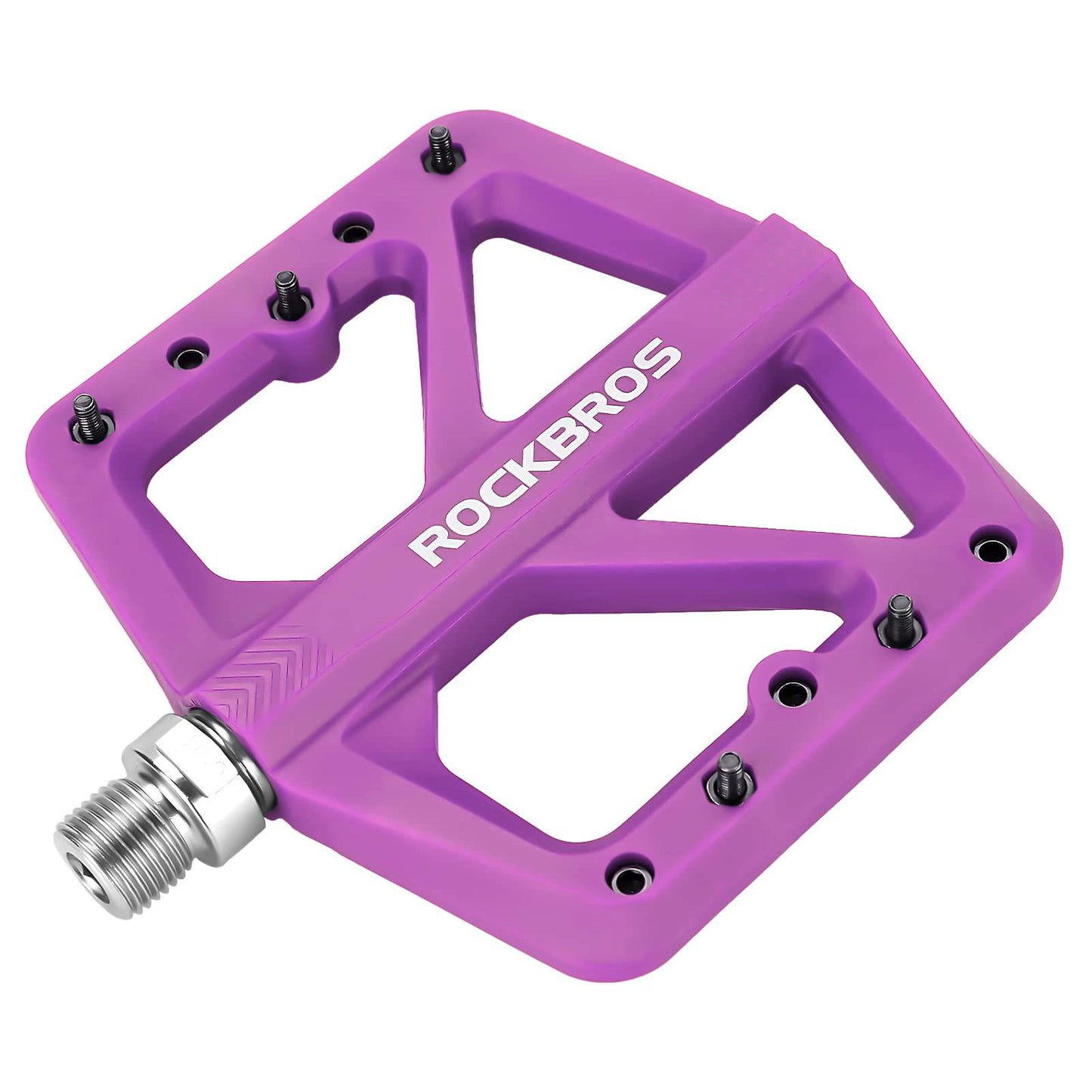 ROCKBROS Flat pedals 9/16 made of nylon, 3 sealed bearings, non-slip