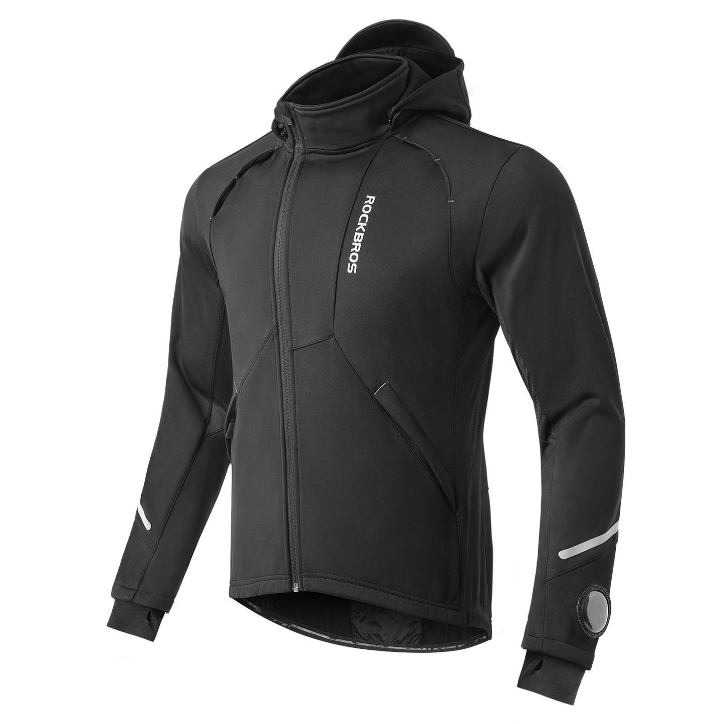 ROCKBROS Winter Cycling Jacket Windproof – With TPU Touchscreen Operation
