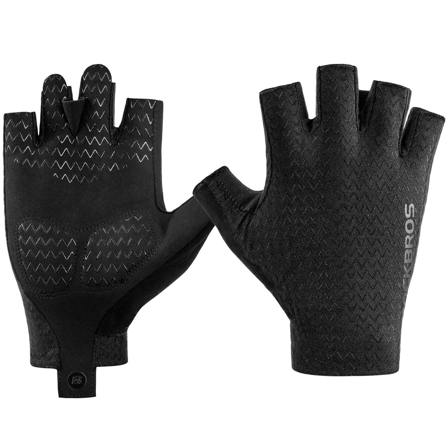ROCKBROS Gel Patterned Non-Slip Half-Finger Riding Gloves