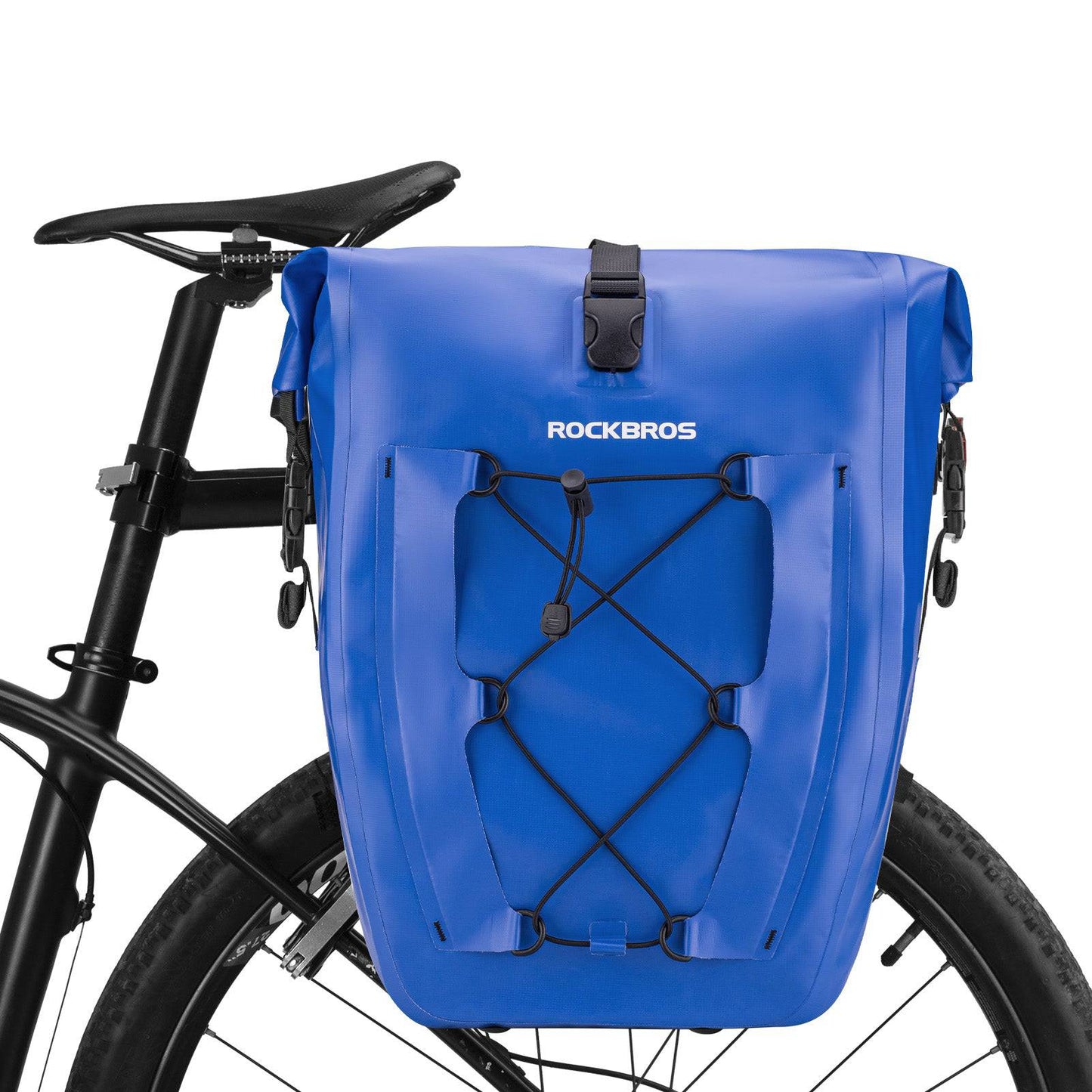 ROCKBROS Gepäckträgertasche 25L-32L 100 % wasserdicht mit Tragegriff
