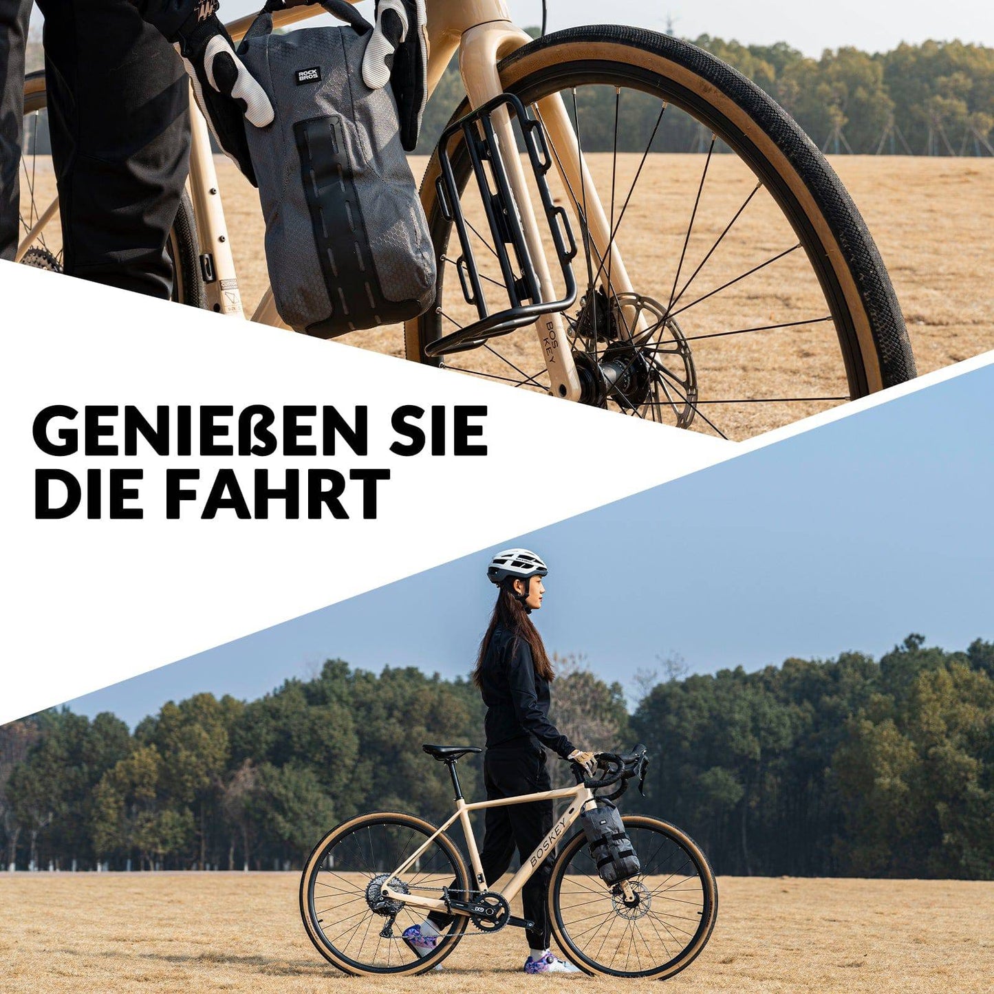 ROCKBROS hjólataska fyrir framgaffla, 2,7 l, vatnsheld